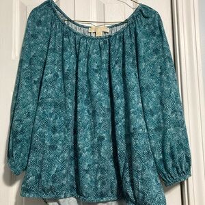 Michael Kors Teal Blouse